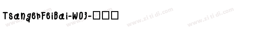 TsangerFeiBai-W03字体转换