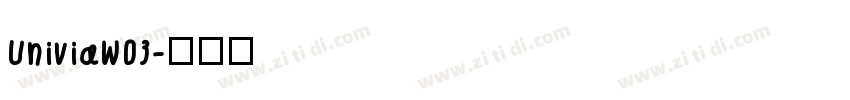 UniviaW03字体转换