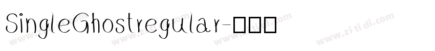 SingleGhostregular字体转换