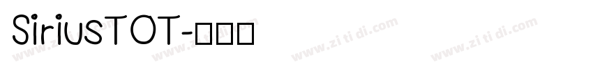 SiriusTOT字体转换