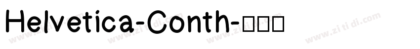 Helvetica-Conth字体转换