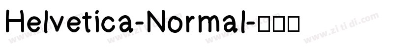 Helvetica-Normal字体转换