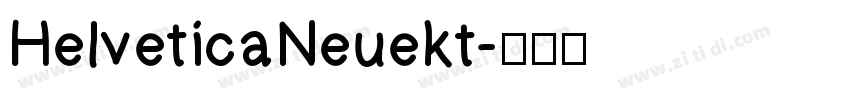 HelveticaNeuekt字体转换