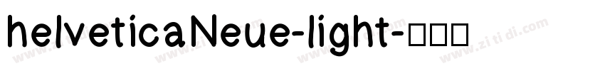 helveticaNeue-light字体转换