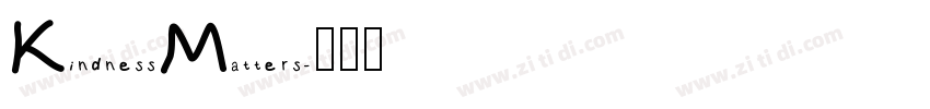 KindnessMatters字体转换