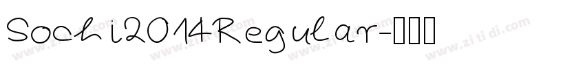 Sochi2014Regular字体转换