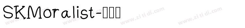 SKMoralist字体转换
