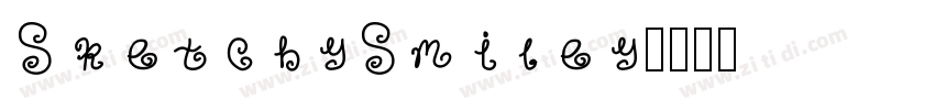 SketchySmiley字体转换