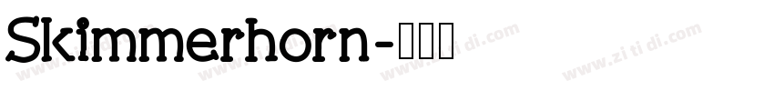 Skimmerhorn字体转换