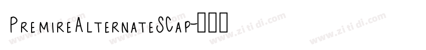 PremireAlternateSCap字体转换