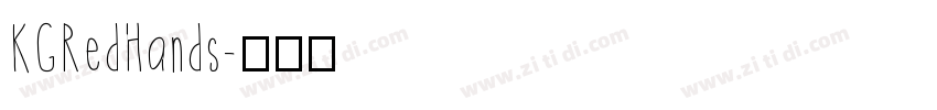 KGRedHands字体转换