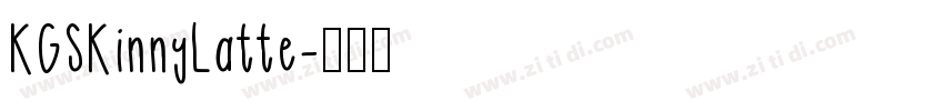 KGSKinnyLatte字体转换