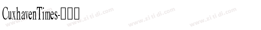 CuxhavenTimes字体转换