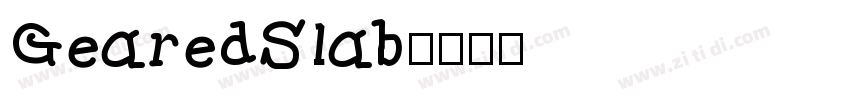 GearedSlab字体转换