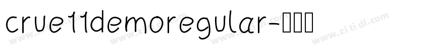crue11demoregular字体转换
