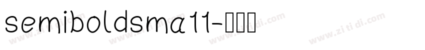 semiboldsma11字体转换