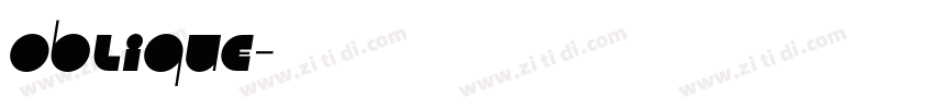 oblique字体转换