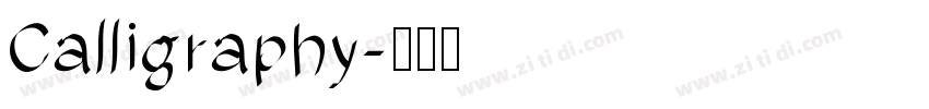 Calligraphy字体转换