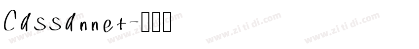 Cassannet字体转换