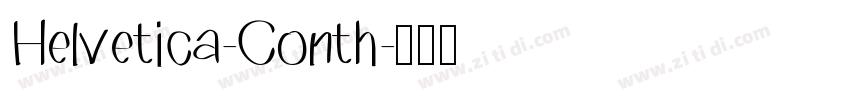 Helvetica-Conth字体转换