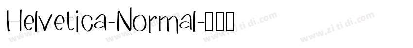 Helvetica-Normal字体转换