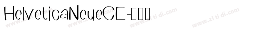 HelveticaNeueCE字体转换