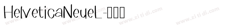 HelveticaNeueL字体转换