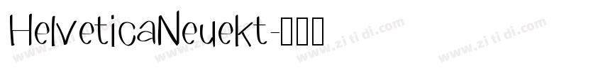 HelveticaNeuekt字体转换