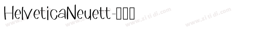 HelveticaNeuett字体转换
