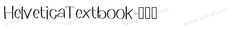HelveticaTextbook字体转换