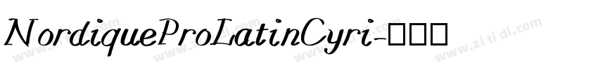 NordiqueProLatinCyri字体转换