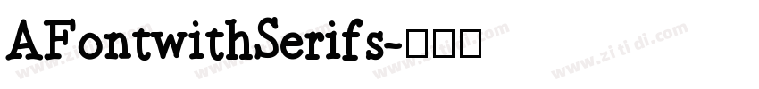 AFontwithSerifs字体转换