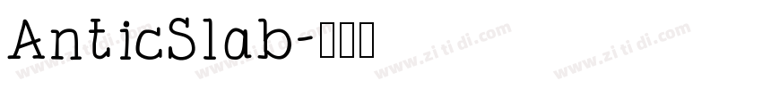AnticSlab字体转换