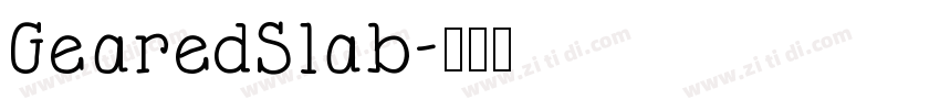 GearedSlab字体转换