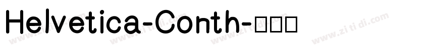 Helvetica-Conth字体转换
