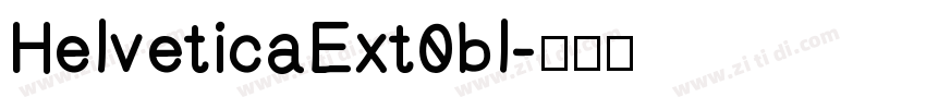 HelveticaExt0bl字体转换