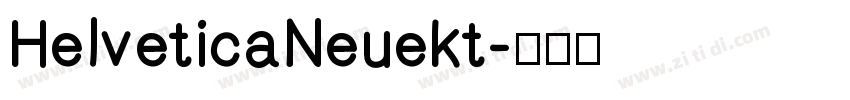 HelveticaNeuekt字体转换