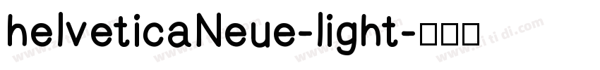 helveticaNeue-light字体转换