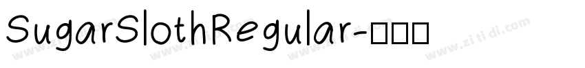 SugarSlothRegular字体转换