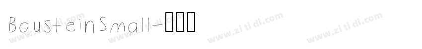 BausteinSmall字体转换