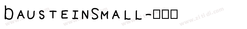 BausteinSmall字体转换