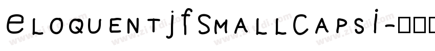 EloquentJFSmallCapsI字体转换