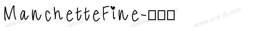 ManchetteFine字体转换