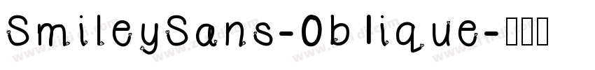SmileySans-0b1ique字体转换