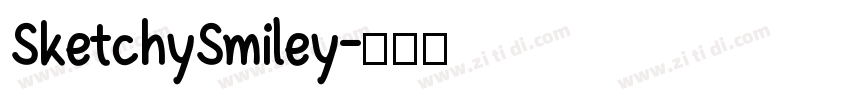 SketchySmiley字体转换