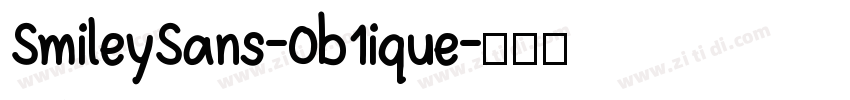 SmileySans-0b1ique字体转换