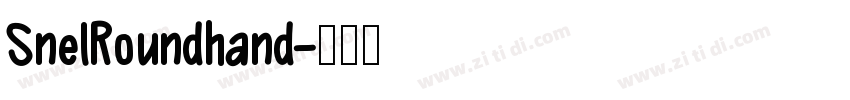 SnelRoundhand字体转换