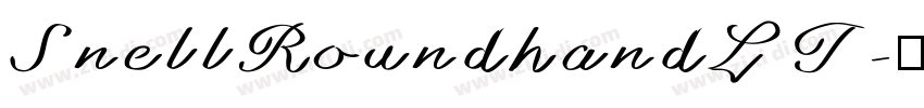 SnellRoundhandLT字体转换