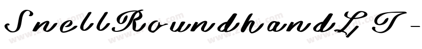 SnellRoundhandLT字体转换