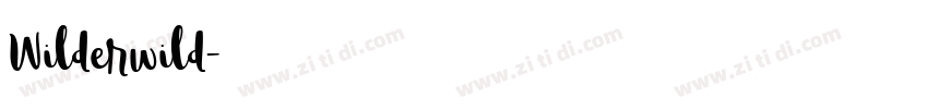 Wilderwild字体转换